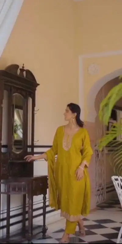 DC 106 Mustard Havy Pure Chinon Salwar Suit Perfect for Wedding, Party, Haldi, Onam, Baisakhi – . Festive Deal ₹1799. Delivery 4-6 Working Days. | Jump Suits, Tops & Bottoms, Track Suits, Salwar suit, Casual Suits, Creative suits, Designer Suits, Palazzo Suits, Party Wear Suits, Patiala Suits, Straight Suits, Trendy Wear