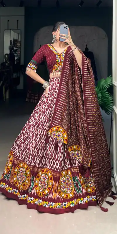 LNB 1743 Mustard Tussar Silk Gamthi Work & Mirror Work Lehenga Choli in . Available at ₹3099 only. Delivery 4-6 Working Days. Shop now. | Lehenga, Bollywood Lehenga, Creative Lehenga, Designer Lehenga, Embroidered Lehenga, Party Wear Lehenga