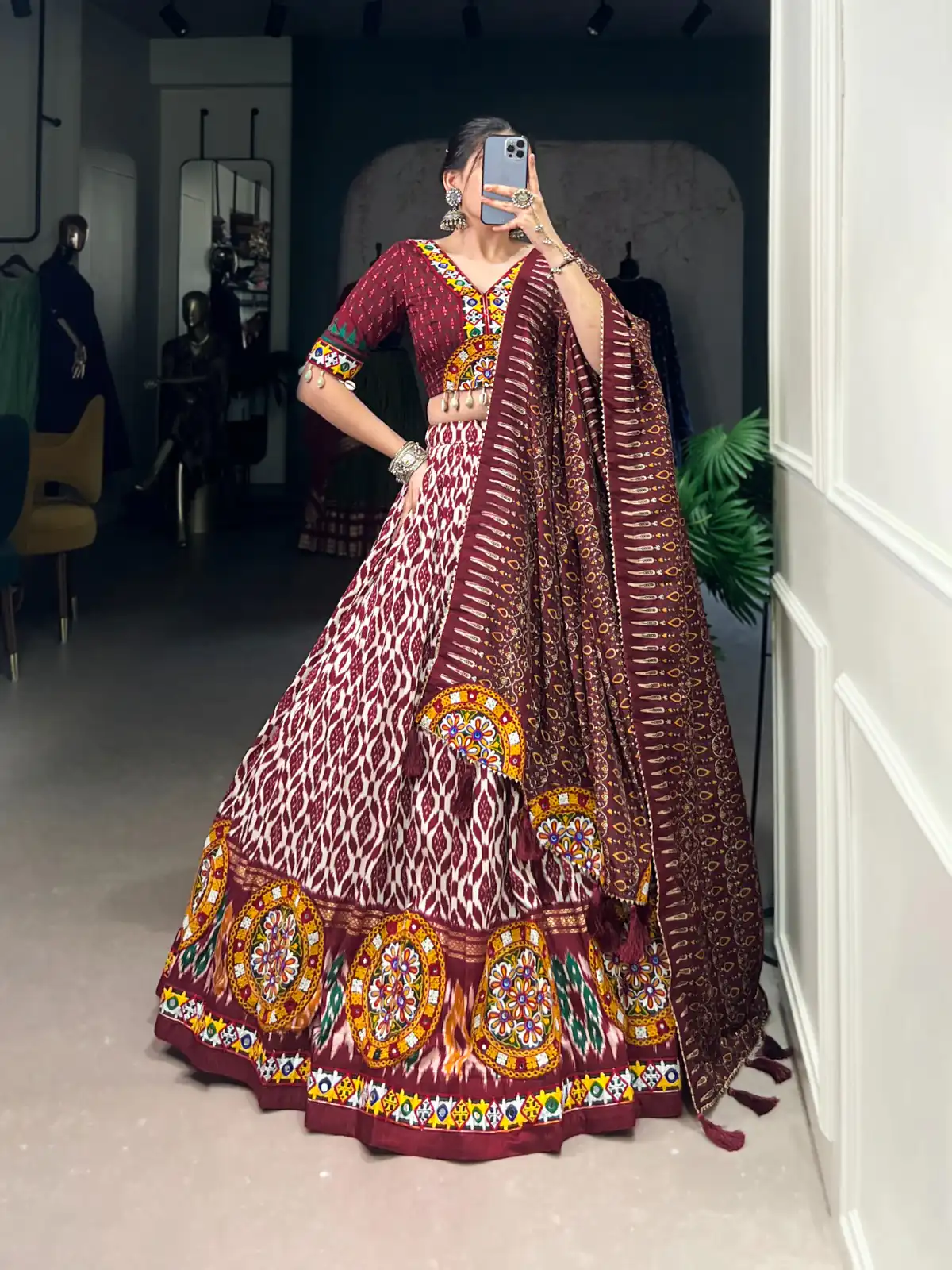 LNB 1743 Mustard Tussar Silk Gamthi Work & Mirror Work Lehenga Choli in . Available at ₹3099 only. Delivery 4-6 Working Days. Shop now. | Lehenga, Bollywood Lehenga, Creative Lehenga, Designer Lehenga, Embroidered Lehenga, Party Wear Lehenga