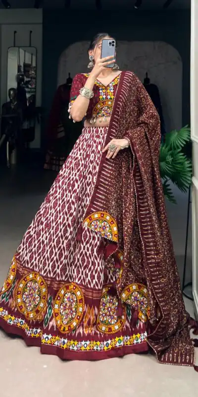 LNB 1743 Mustard Tussar Silk Gamthi Work & Mirror Work Lehenga Choli in . Available at ₹3099 only. Delivery 4-6 Working Days. Shop now. | Lehenga, Bollywood Lehenga, Creative Lehenga, Designer Lehenga, Embroidered Lehenga, Party Wear Lehenga