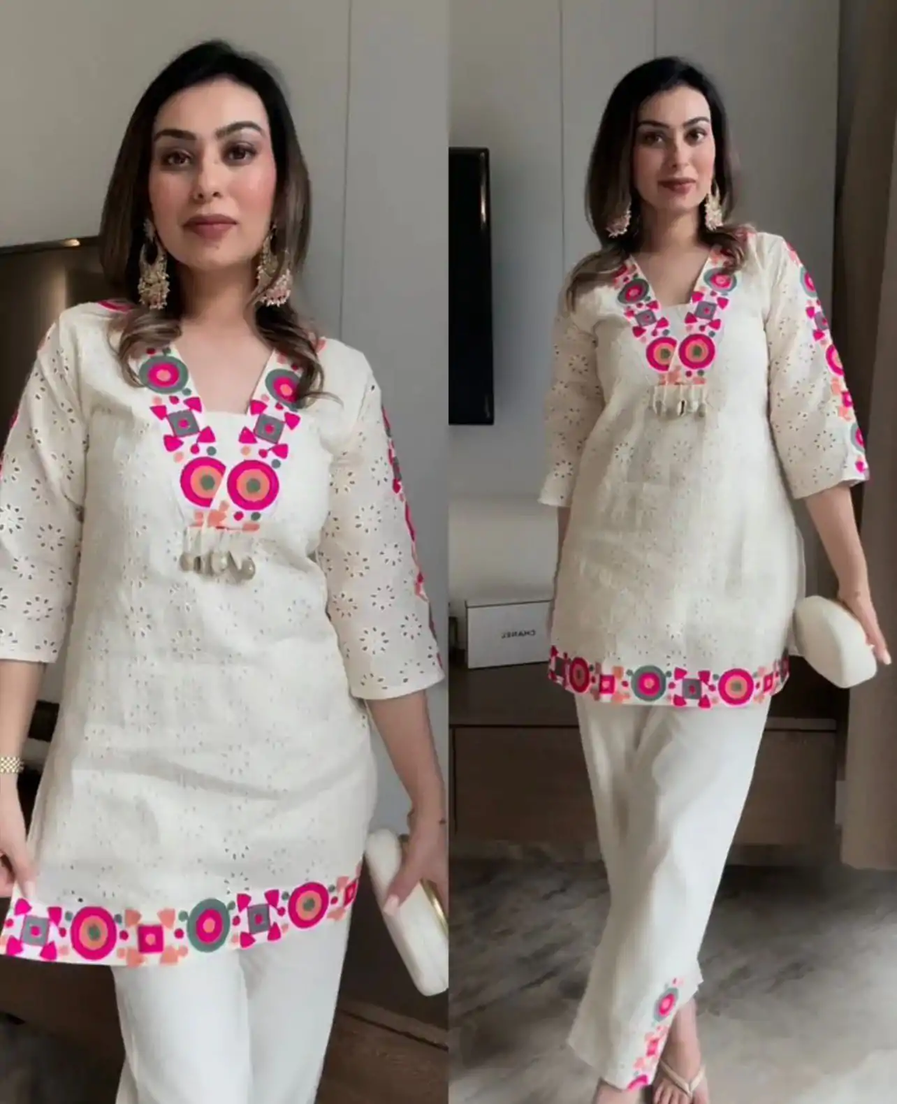 ZSR 3137 Off White | Off White Cotton Salwar Suit with Embroidery Work & Thread Embroidery. Introductory Price ₹1899. Delivery 4-6 Working Days. Shop now. | Casual Suits, Jump Suits, Tops & Bottoms, Track Suits, Salwar suit, Creative suits, Designer Suits, Palazzo Suits, Party Wear Suits, Patiala Suits, Straight Suits, Trendy Wear
