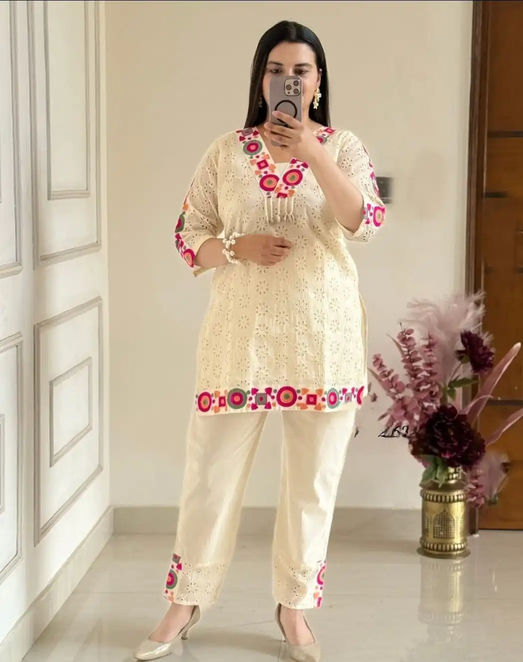 ZSR 3137 Off White | Off White Cotton Salwar Suit with Embroidery Work & Thread Embroidery. Introductory Price ₹1899. Delivery 4-6 Working Days. Shop now. | Casual Suits, Jump Suits, Tops & Bottoms, Track Suits, Salwar suit, Creative suits, Designer Suits, Palazzo Suits, Party Wear Suits, Patiala Suits, Straight Suits, Trendy Wear