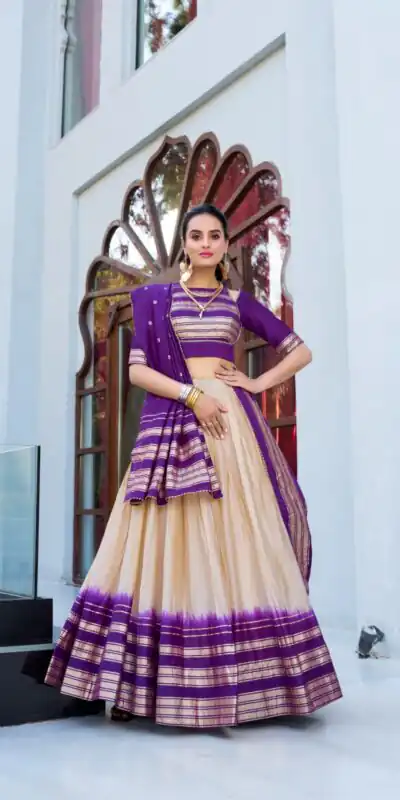 LNB 1908 Off White in Pure Chanderi Zari Work & Lace Work Lehenga Choli . Special Price ₹2099. Delivery 4-6 Working Days. Shop now. | Lehenga, Bollywood Lehenga, Creative Lehenga, Designer Lehenga, Embroidered Lehenga, Party Wear Lehenga