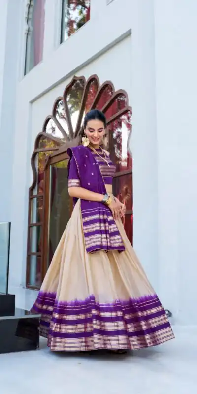 LNB 1908 Off White in Pure Chanderi Zari Work & Lace Work Lehenga Choli . Special Price ₹2099. Delivery 4-6 Working Days. Shop now. | Lehenga, Bollywood Lehenga, Creative Lehenga, Designer Lehenga, Embroidered Lehenga, Party Wear Lehenga