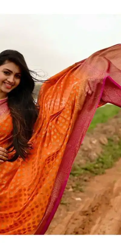 KP 3079 Orange Color Soft Lichi Silk Cloth Rich Pallu All Over Saree Events Casual, Wedding, Festive, Events . Expected Delivery  4-6 Working Days @1449/- | Designer Sarees, Embroidered Sarees, Sarees, Bollywood Sarees, Creative Sarees, Ethnic Saree, Modern Digital sarees, Party Wear Sarees