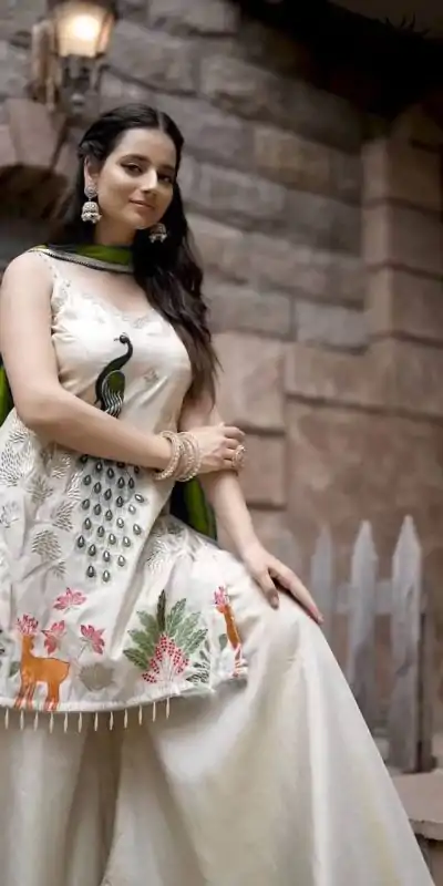 LG 1994 Parrot Green Color French Crape Embroidery Work Salwar Suit Casual, Wedding, Festive, Events . Expected Delivery  4-6 Working Days @1999/- only      | Jump Suits, Salwar suit, Casual Suits, Creative suits, Designer Suits, Palazzo Suits, Party Wear Suits, Patiala Suits, Straight Suits