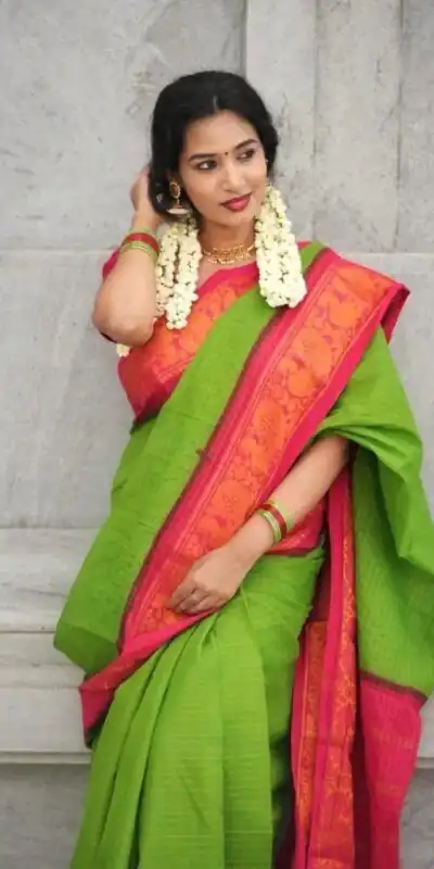 KP 3025 Parrot Green Soft Lichi Silk Saree Perfect for Wedding, Party, Baby Shower, Onam, Durga Puja . Available at ₹1449 only. Delivery 4-6 Working Days. | Designer Sarees, Embroidered Sarees, Sarees, Bollywood Sarees, Creative Sarees, Ethnic Saree, Modern Digital sarees, Party Wear Sarees