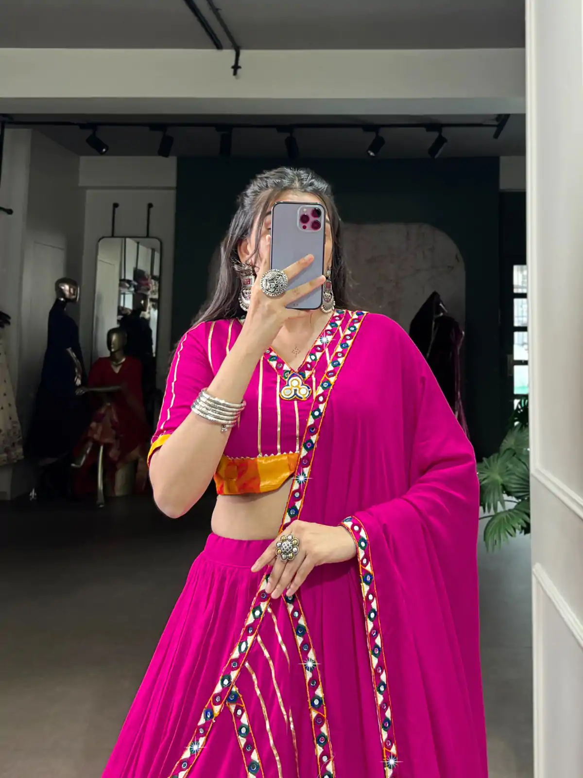 LNB 1659 Pink Color Pure Rayon With Mirror Work & Gamthi Work. Lehenga Choli Price ₹4199.Introductory Delivery 4-6 Working Days. Shop now. | Lehenga, Bollywood Lehenga, Creative Lehenga, Designer Lehenga, Embroidered Lehenga, Party Wear Lehenga