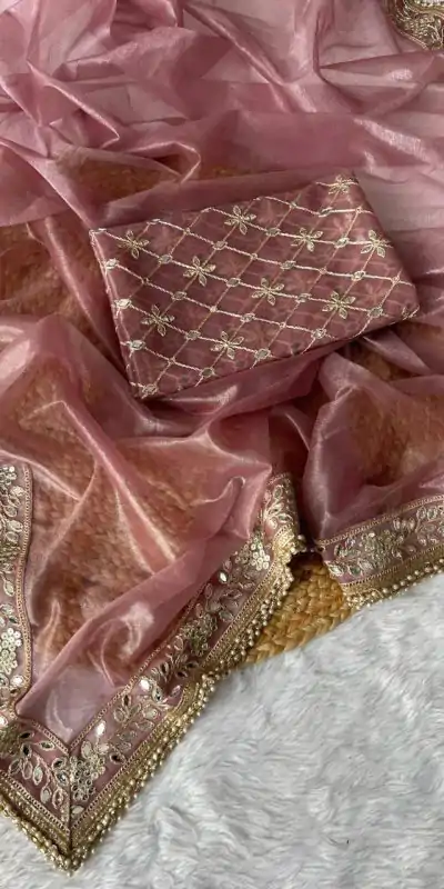 SC 239 Pink Georgette With Lace Work & Lace Border Saree . Wedding, Party, Festive, Events, Exclusive Offer ₹1599. Delivery 4-6 Working Days. Shop now. | Designer Sarees, Embroidered Sarees, Sarees, Bollywood Sarees, Creative Sarees, Ethnic Saree, Modern Digital sarees, Party Wear Sarees