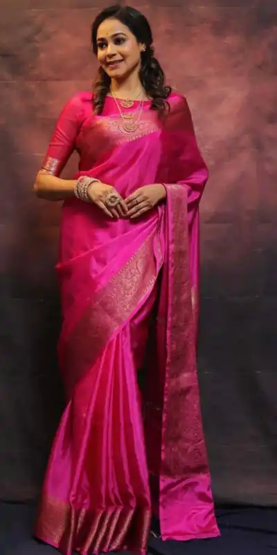 KP 6009 Pink Color Soft Lichi Silk With Lace Border & Lace Work. Now Saree at just ₹1349. Delivery 4-6 Working Days. Shop now. | Designer Sarees, Embroidered Sarees, Sarees, Bollywood Sarees, Creative Sarees, Ethnic Saree, Modern Digital sarees, Party Wear Sarees
