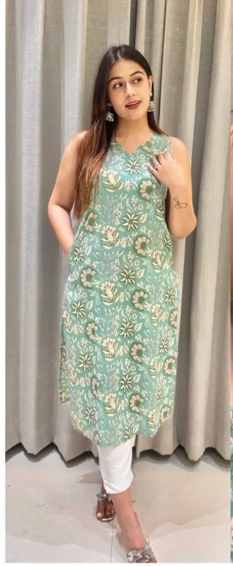 INLI Blush 7.0 Pista Color Cotton With Printed Designer Work Kurti . Get it for ₹1269. Delivery 4-6 Working Days. Shop now. | Kurti, Bollywood Kurti, Creative Kurtis, Designer Kurti, Party Wear Kurti, Selfie Kurti