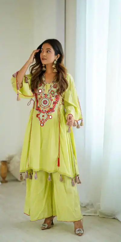 SRK 5286 Pista in Khadi Cotton Mirror Work & Embroidery Work Salwar Suit . Now at just ₹2099. Delivery 4-6 Working Days. Shop now. | Casual Suits, Jump Suits, Salwar suit, Creative suits, Designer Suits, Palazzo Suits, Party Wear Suits, Patiala Suits, Straight Suits