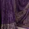 YNF 7056 Purple Crepe Printed with Designer Saree Work. Wedding, Party, Festive, Events, Get it for ₹1499. Delivery 4-6 Working Days. Shop now. | Designer Sarees, Embroidered Sarees, Sarees, Bollywood Sarees, Creative Sarees, Ethnic Saree, Modern Digital sarees, Party Wear Sarees