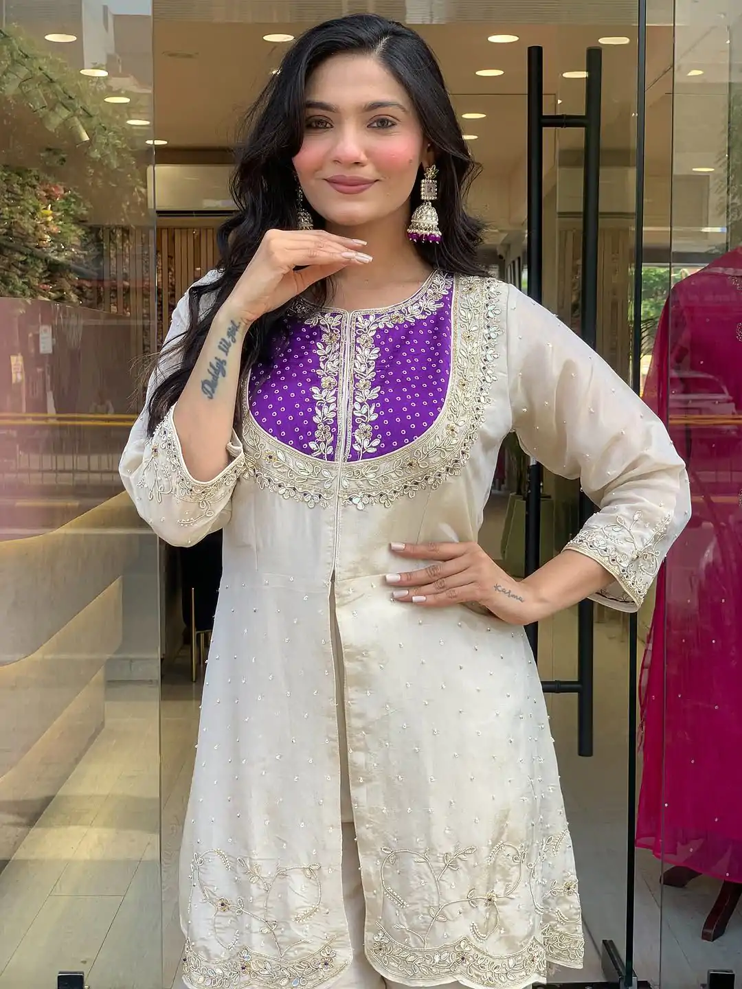 SRK 5277 Purple Mal Cotton With Embroidery Work & Bead Work Salwar Suit . Affordable Price ₹1799. Delivery 4-6 Working Days. Shop now. | Casual Suits, Jump Suits, Salwar suit, Creative suits, Designer Suits, Palazzo Suits, Party Wear Suits, Patiala Suits, Straight Suits