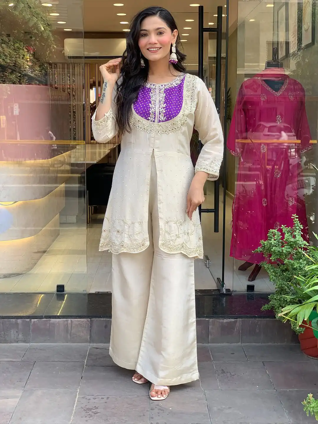 SRK 5277 Purple Mal Cotton With Embroidery Work & Bead Work Salwar Suit . Affordable Price ₹1799. Delivery 4-6 Working Days. Shop now. | Casual Suits, Jump Suits, Salwar suit, Creative suits, Designer Suits, Palazzo Suits, Party Wear Suits, Patiala Suits, Straight Suits