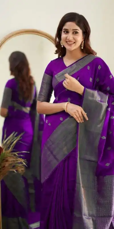 KP 5088 Purple Soft Lichi Silk Cloth Saree With Lace Border & Lace Work. Best Price ₹1349. Delivery 4-6 Working Days. Shop now. | Designer Sarees, Embroidered Sarees, Sarees, Bollywood Sarees, Creative Sarees, Ethnic Saree, Modern Digital sarees, Party Wear Sarees