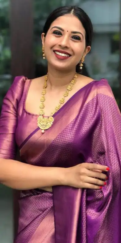 KP 4040 Purple Soft Lichi Silk Saree Perfect for Wedding, Party, Ethnic Day, Raksha Bandhan, Temple Visit – . Exclusive Offer ₹1299. Delivery 4-6 Working D | Designer Sarees, Embroidered Sarees, Sarees, Bollywood Sarees, Creative Sarees, Ethnic Saree, Modern Digital sarees, Party Wear Sarees