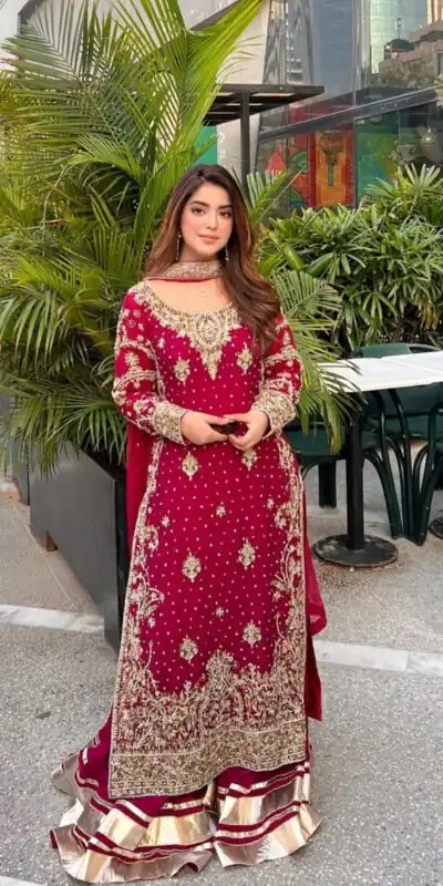 NSR 870 Red Georgette Silk Embroidery Lace Work Salwaar Suit in . Introductory Price ₹2399. Delivery 4-6 Working Days. Shop now. | Casual Suits, Jump Suits, Tops & Bottoms, Track Suits, Salwar suit, Creative suits, Designer Suits, Palazzo Suits, Party Wear Suits, Patiala Suits, Straight Suits, Trendy Wear