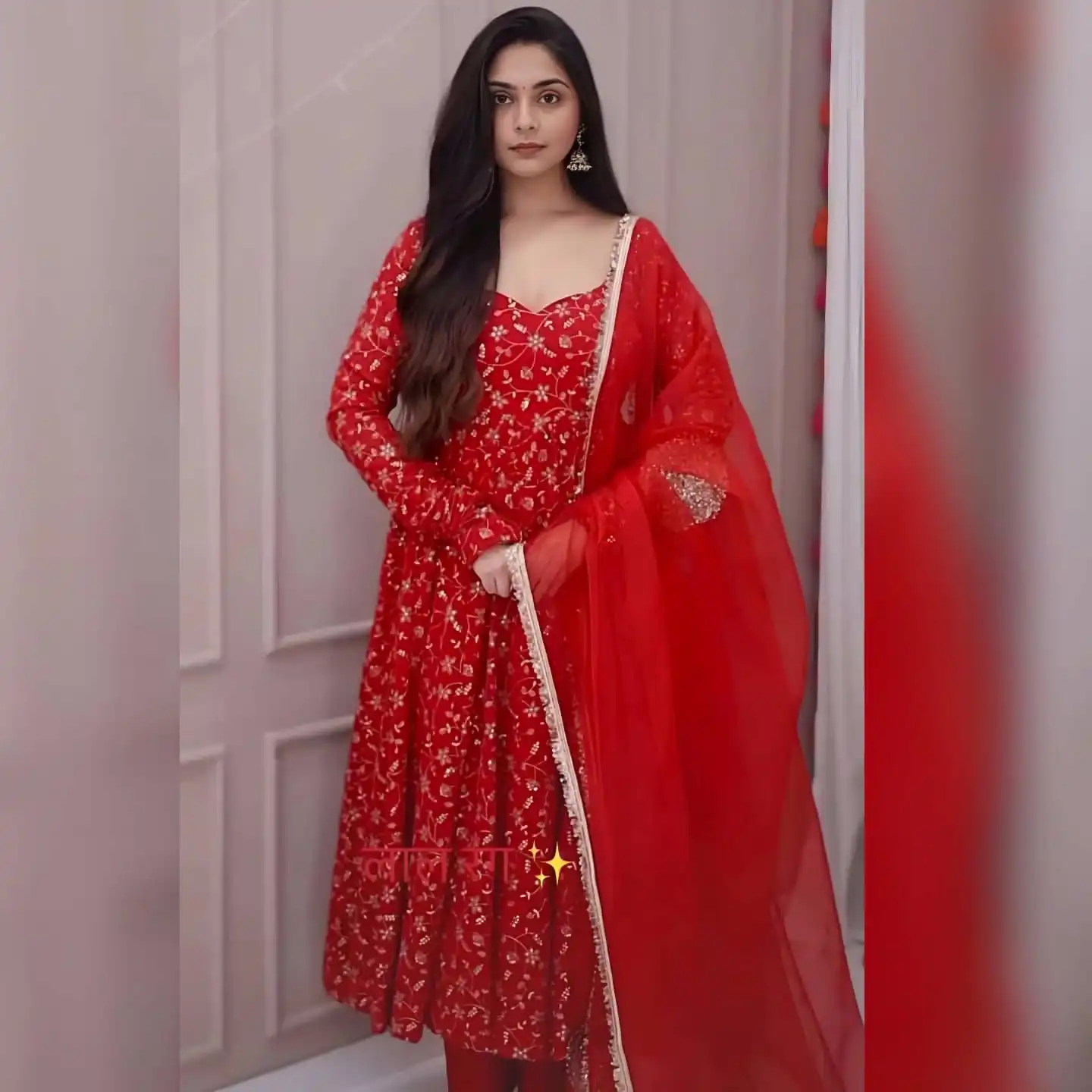 SSR 529 Red Georgette With Heavy Embroidery Sequence Work With Fancy Latkan with Embroidery Work Gown. Introductory Price ₹2149. Delivery 4-6 | Gowns, Bollywood Gowns, Creative Gowns, Designer Gowns, Embroidered Gowns, Party Wear Gowns