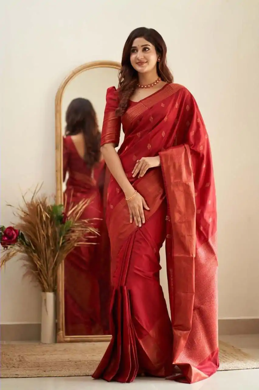 KP 5088 Red Soft Lichi Silk Cloth Saree With Lace Border & Lace Work. Best Price ₹1349. Delivery 4-6 Working Days. Shop now. | Designer Sarees, Embroidered Sarees, Sarees, Bollywood Sarees, Creative Sarees, Ethnic Saree, Modern Digital sarees, Party Wear Sarees