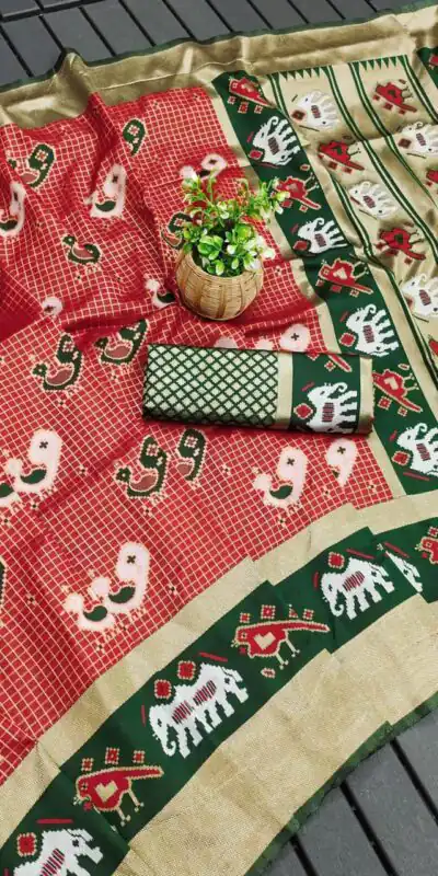 KP 6005 Red Soft Lichi Silk With Lace Work & Lace Border Saree. Introductory Price ₹1399. Delivery 4-6 Working Days. Shop now. | Designer Sarees, Embroidered Sarees, Sarees, Bollywood Sarees, Creative Sarees, Ethnic Saree, Modern Digital sarees, Party Wear Sarees