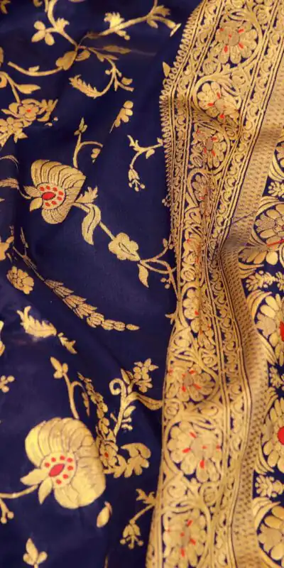 KP 1029 Royal Blue Soft Banarsari Silk Saree Perfect for Wedding, Party, Lohri, Eid, Reception – . Available at ₹1549 only. Delivery 4-6 Working | Designer Sarees, Embroidered Sarees, Sarees, Bollywood Sarees, Creative Sarees, Ethnic Saree, Modern Digital sarees, Party Wear Sarees