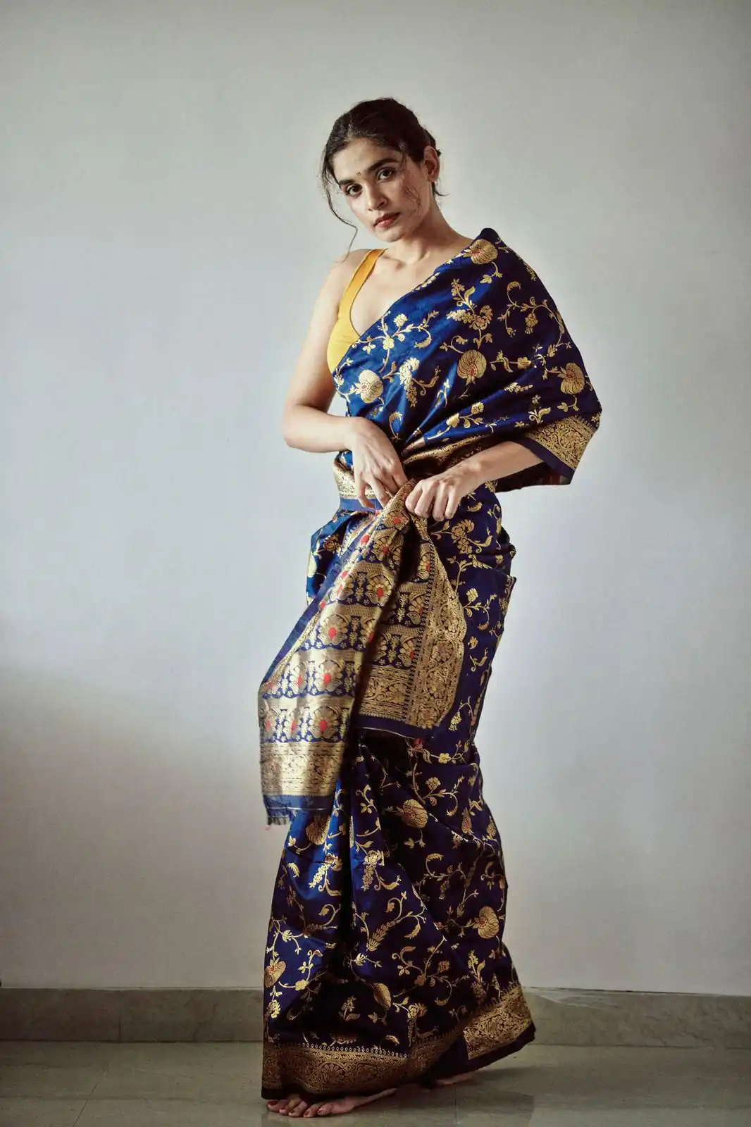 KP 1029 Royal Blue Soft Banarsari Silk Saree Perfect for Wedding, Party, Lohri, Eid, Reception – . Available at ₹1549 only. Delivery 4-6 Working | Designer Sarees, Embroidered Sarees, Sarees, Bollywood Sarees, Creative Sarees, Ethnic Saree, Modern Digital sarees, Party Wear Sarees