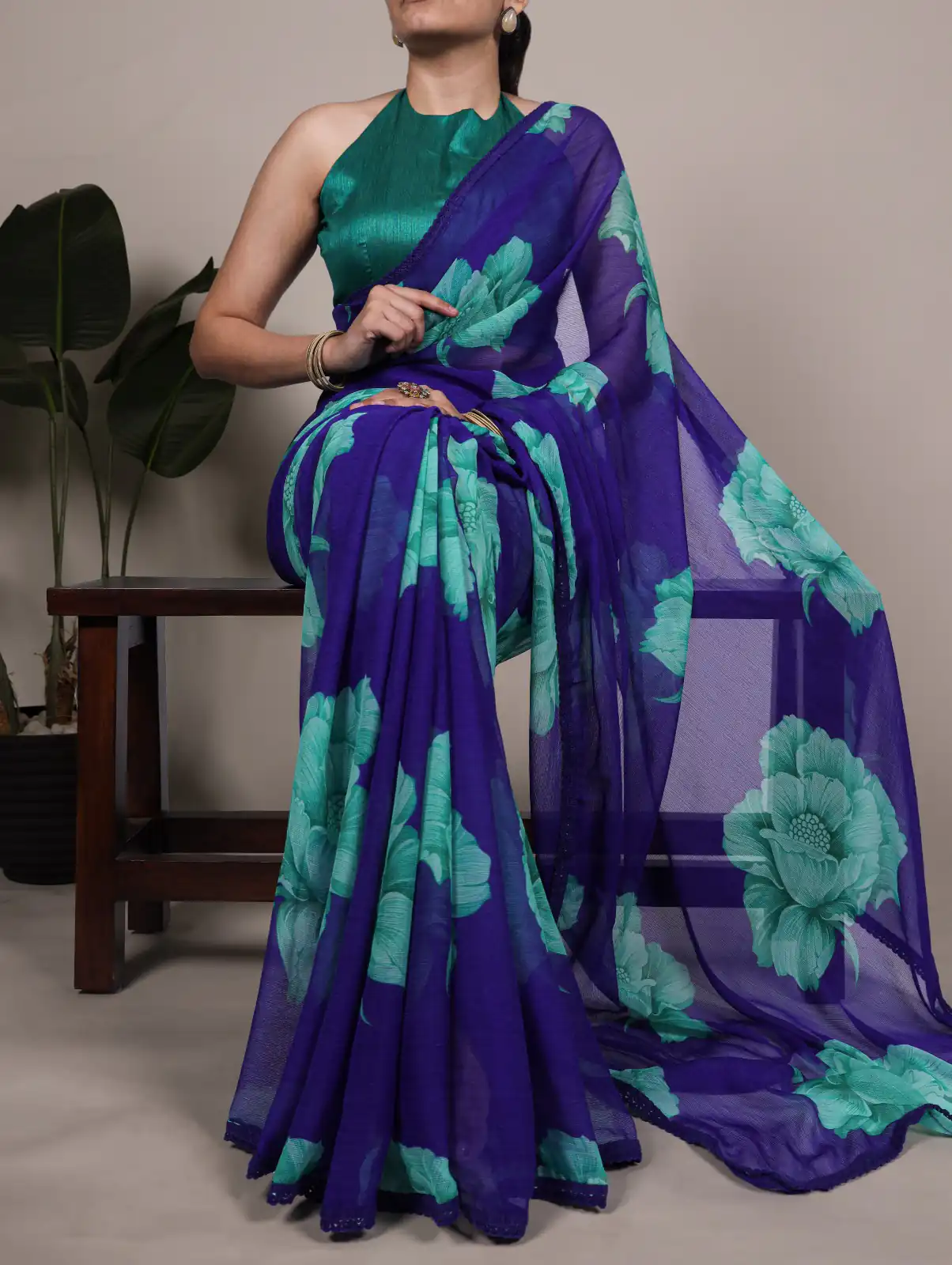 YNF 7033 Royal Blue Color Chiffon Lace Work & Lace Border Saree . Available at ₹1499 only. Delivery 4-6 Working Days. Shop now. | Designer Sarees, Embroidered Sarees, Sarees, Bollywood Sarees, Creative Sarees, Ethnic Saree, Modern Digital sarees, Party Wear Sarees