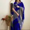 KP 5088 Royal Blue Soft Lichi Silk Cloth Saree With Lace Border & Lace Work. Best Price ₹1349. Delivery 4-6 Working Days. Shop now. | Designer Sarees, Embroidered Sarees, Sarees, Bollywood Sarees, Creative Sarees, Ethnic Saree, Modern Digital sarees, Party Wear Sarees
