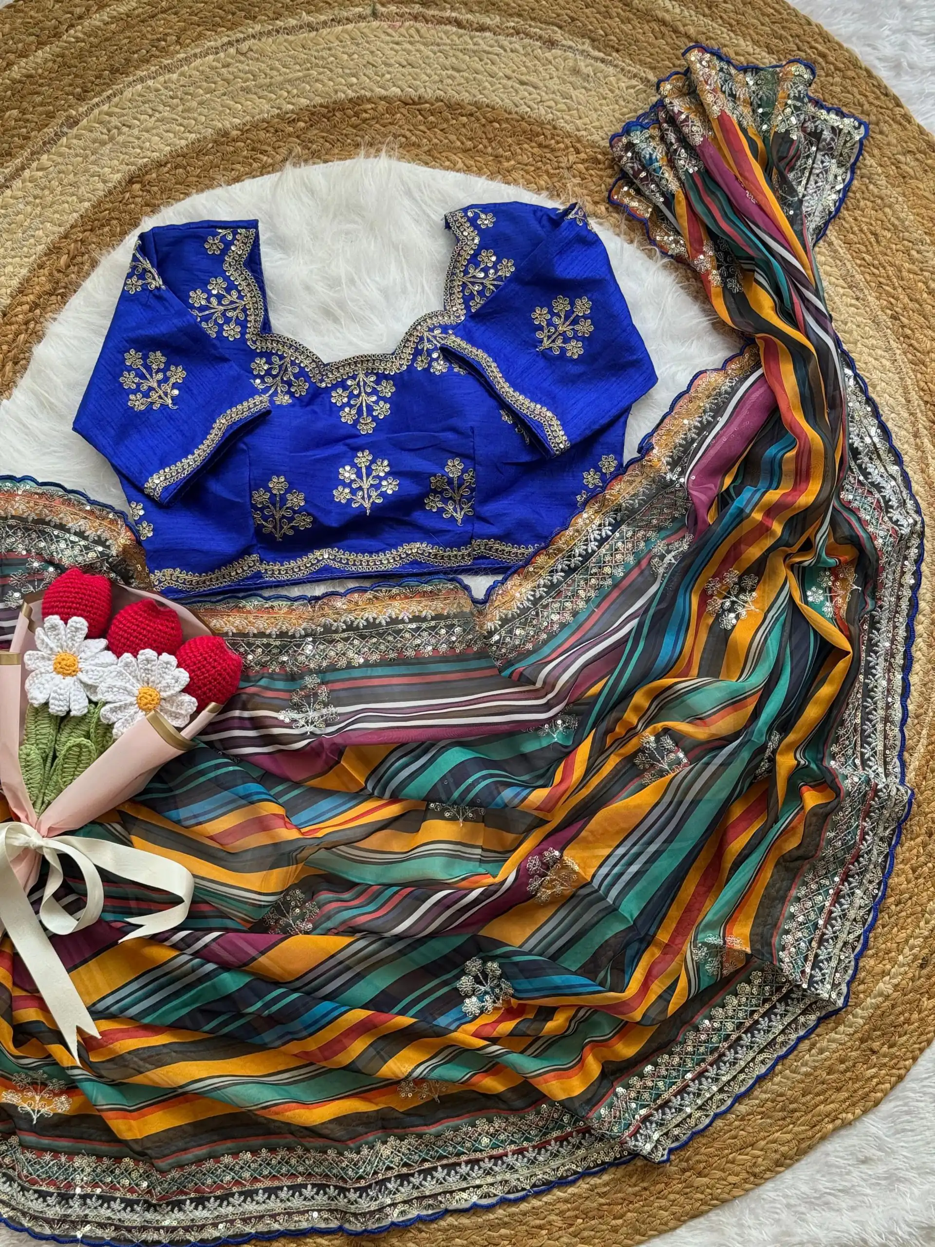 AC MIRA Royal Blue in Color Soft Organza Embroidery Work & Lace Work Saree . Get it for ₹2449. Delivery 4-6 Working Days. Shop now. | Designer Sarees, Embroidered Sarees, Sarees, Bollywood Sarees, Creative Sarees, Ethnic Saree, Modern Digital sarees, Party Wear Sarees