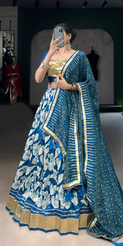 LNB 1725 Royal Blue Tasar Silk With Lace Work Lehenga Choli . Wedding, Party, Festive, Events, Affordable Price ₹2999. Delivery 4-6 Working Days. Shop now. | Lehenga, Bollywood Lehenga, Creative Lehenga, Designer Lehenga, Embroidered Lehenga, Party Wear Lehenga