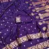 MB 171 Royal Purple Banarasi Silk Saree Perfect for Wedding, Party, Holi, Pongal, Pooja –. Festive Deal ₹1849. Delivery 4-6 Working Days. Shop now. | Designer Sarees, Embroidered Sarees, Sarees, Bollywood Sarees, Creative Sarees, Ethnic Saree, Modern Digital sarees, Party Wear Sarees