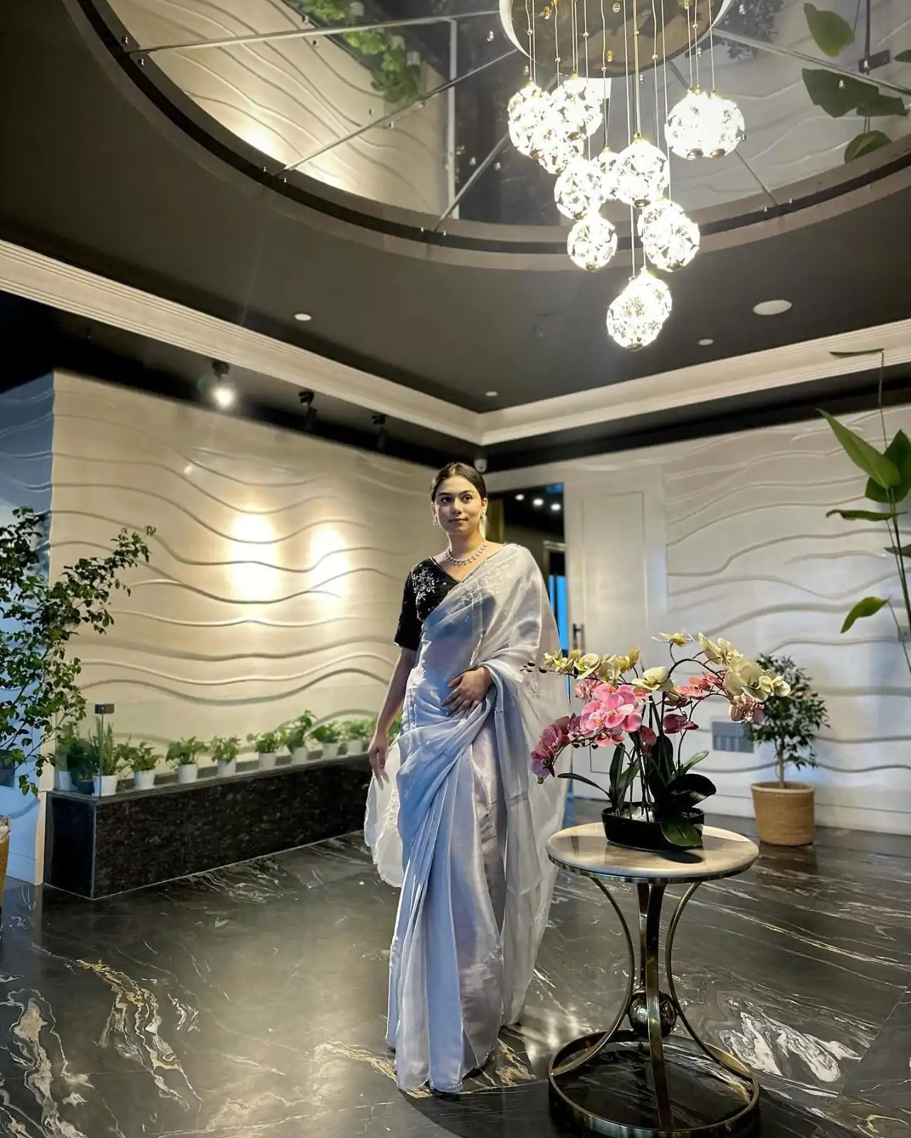 AC JIYA Silver Soft Jimmy Chuu with Lace Border & Lace Work Saree . Available at ₹3049 only. Delivery 4-6 Working Days. Shop now. | Designer Sarees, Embroidered Sarees, Sarees, Bollywood Sarees, Creative Sarees, Ethnic Saree, Modern Digital sarees, Party Wear Sarees