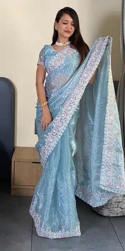 SC 239 Pink Georgette With Lace Work & Lace Border Saree . Wedding, Party, Festive, Events, Exclusive Offer ₹1599. Delivery 4-6 Working Days. Shop now. | Designer Sarees, Embroidered Sarees, Sarees, Bollywood Sarees, Creative Sarees, Ethnic Saree, Modern Digital sarees, Party Wear Sarees