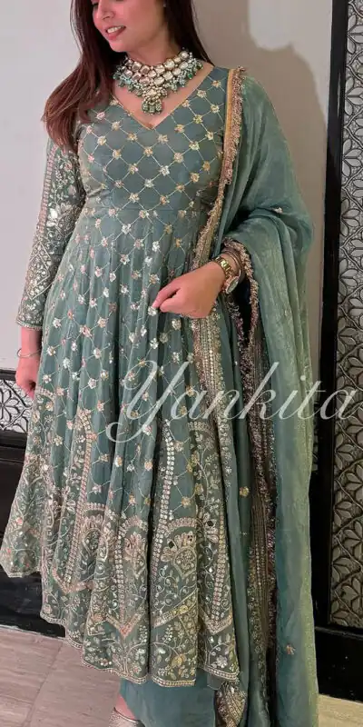 SR 1655 Teal Faux Georgette Salwar Suit Perfect for Wedding, Party, Diwali, Holi, Housewarming – . Introductory Price ₹2149. Delivery 4-6 Working Days. | Jump Suits, Salwar suit, Casual Suits, Creative suits, Designer Suits, Palazzo Suits, Party Wear Suits, Patiala Suits, Straight Suits