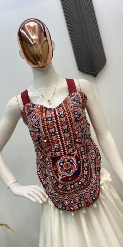 LG 652 White Bangalorey With Mirror Work & Embroidery Work Lehenga Choli . Affordable Price ₹1949. Delivery 4-6 Working Days. Shop now. | Lehenga, Bollywood Lehenga, Creative Lehenga, Designer Lehenga, Embroidered Lehenga, Party Wear Lehenga