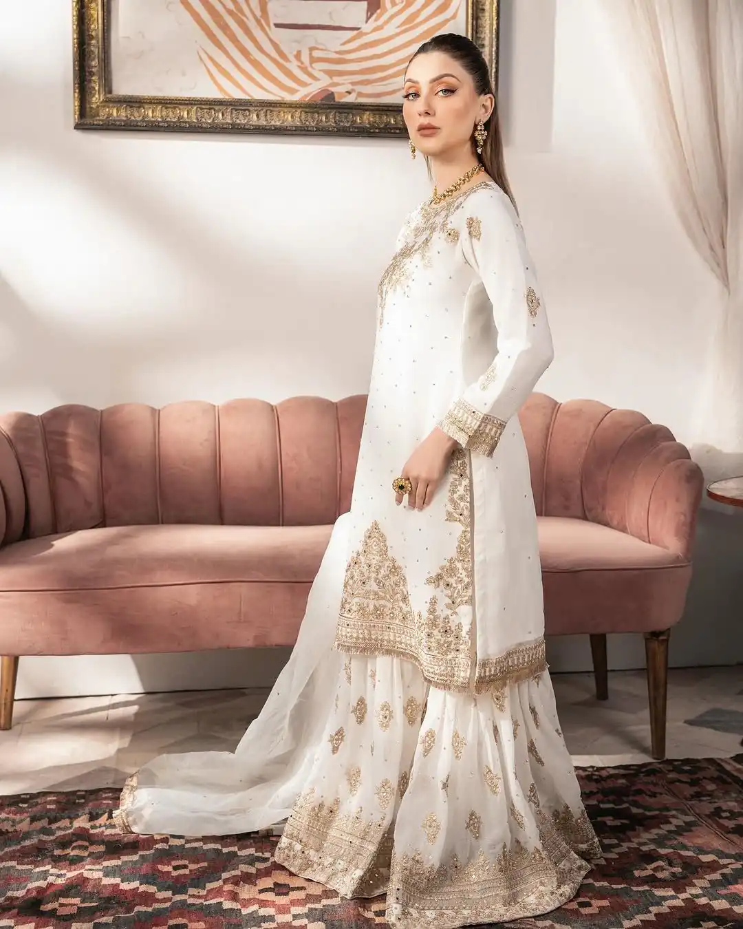 SR 1663 White Faux Georgette Salwar Suit Perfect for Wedding, Party, Festival Celebrations, Lohri, Raksha Bandhan – . Special Price ₹2199. Delivery 4-6 Days | Jump Suits, Salwar suit, Casual Suits, Creative suits, Designer Suits, Palazzo Suits, Party Wear Suits, Patiala Suits, Straight Suits