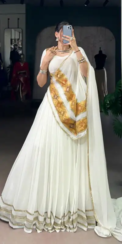 LNB 1034 White Marbel with Lace Work & Lace Border Lehenga Choli . Get it for ₹3099. Delivery 4-6 Working Days. Shop now. | Lehenga, Bollywood Lehenga, Creative Lehenga, Designer Lehenga, Embroidered Lehenga, Party Wear Lehenga