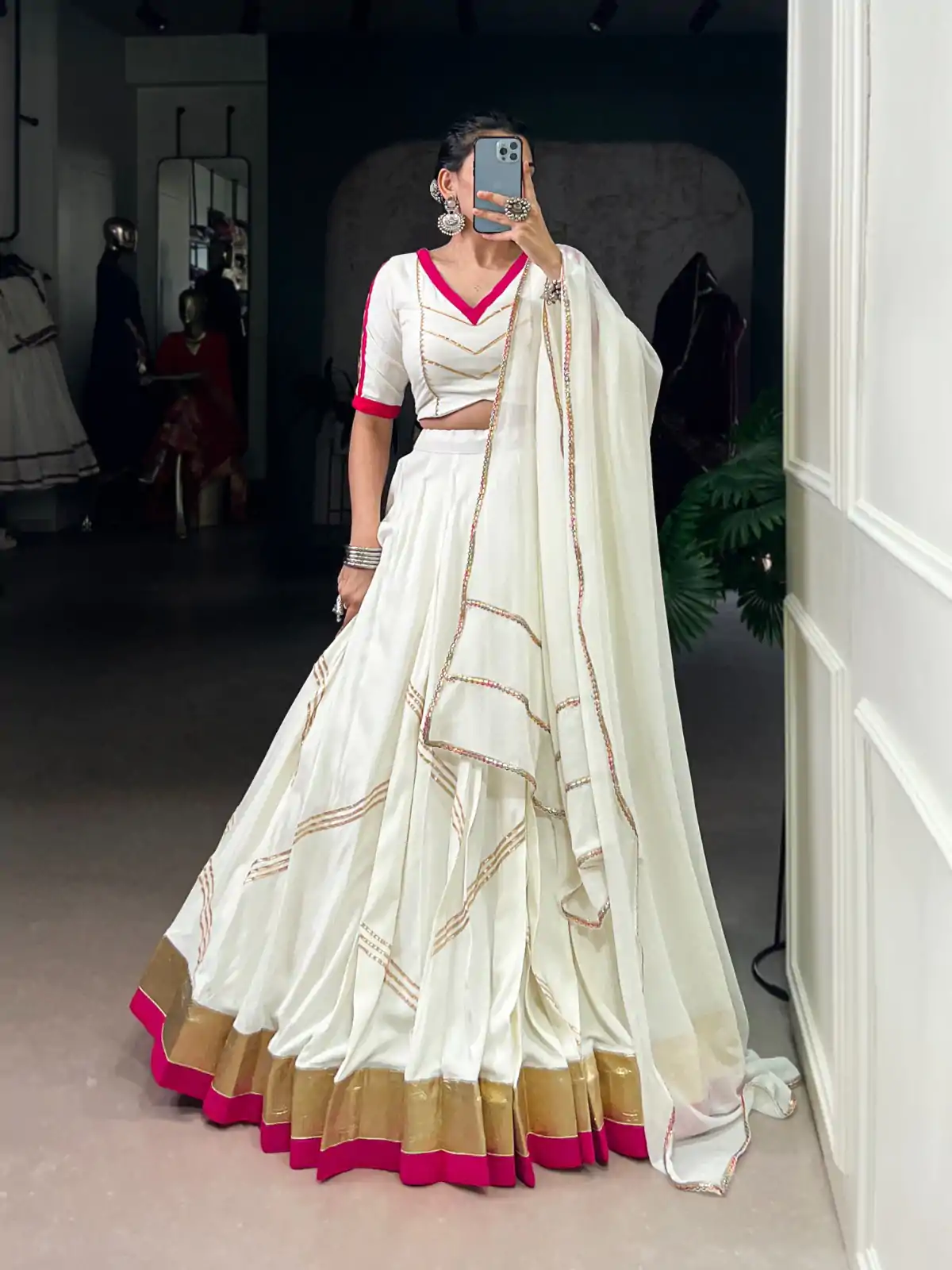 LNB 1622 White Color Rayon Embossed Design Gota Patti Lace Touch Up Lehenga Choli Wedding, Party, Festive, Events Etc. Delivery 4-6 Working Days Rs 3199 | Lehenga, Bollywood Lehenga, Creative Lehenga, Designer Lehenga, Embroidered Lehenga, Party Wear Lehenga