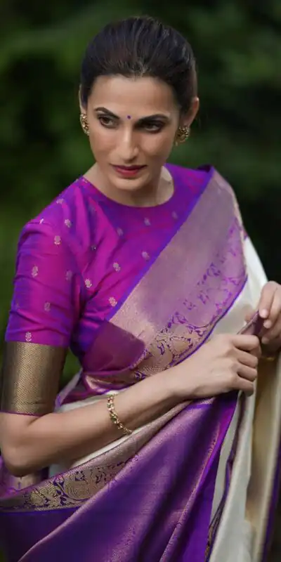 KP 6071 White Color Soft Lichi Silk Cloth Saree With Lace Border & Lace Work. Get it for ₹1449. Delivery 4-6 Working Days. Shop now. | Designer Sarees, Embroidered Sarees, Sarees, Bollywood Sarees, Creative Sarees, Ethnic Saree, Modern Digital sarees, Party Wear Sarees