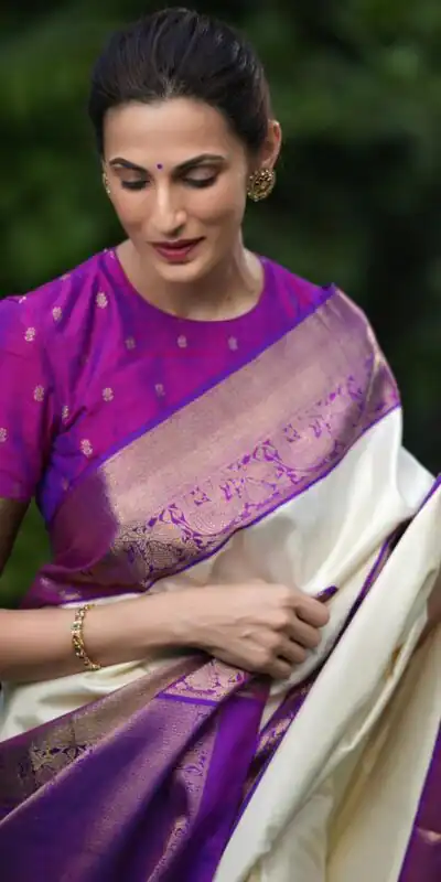 KP 6071 White Color Soft Lichi Silk Cloth Saree With Lace Border & Lace Work. Get it for ₹1449. Delivery 4-6 Working Days. Shop now. | Designer Sarees, Embroidered Sarees, Sarees, Bollywood Sarees, Creative Sarees, Ethnic Saree, Modern Digital sarees, Party Wear Sarees