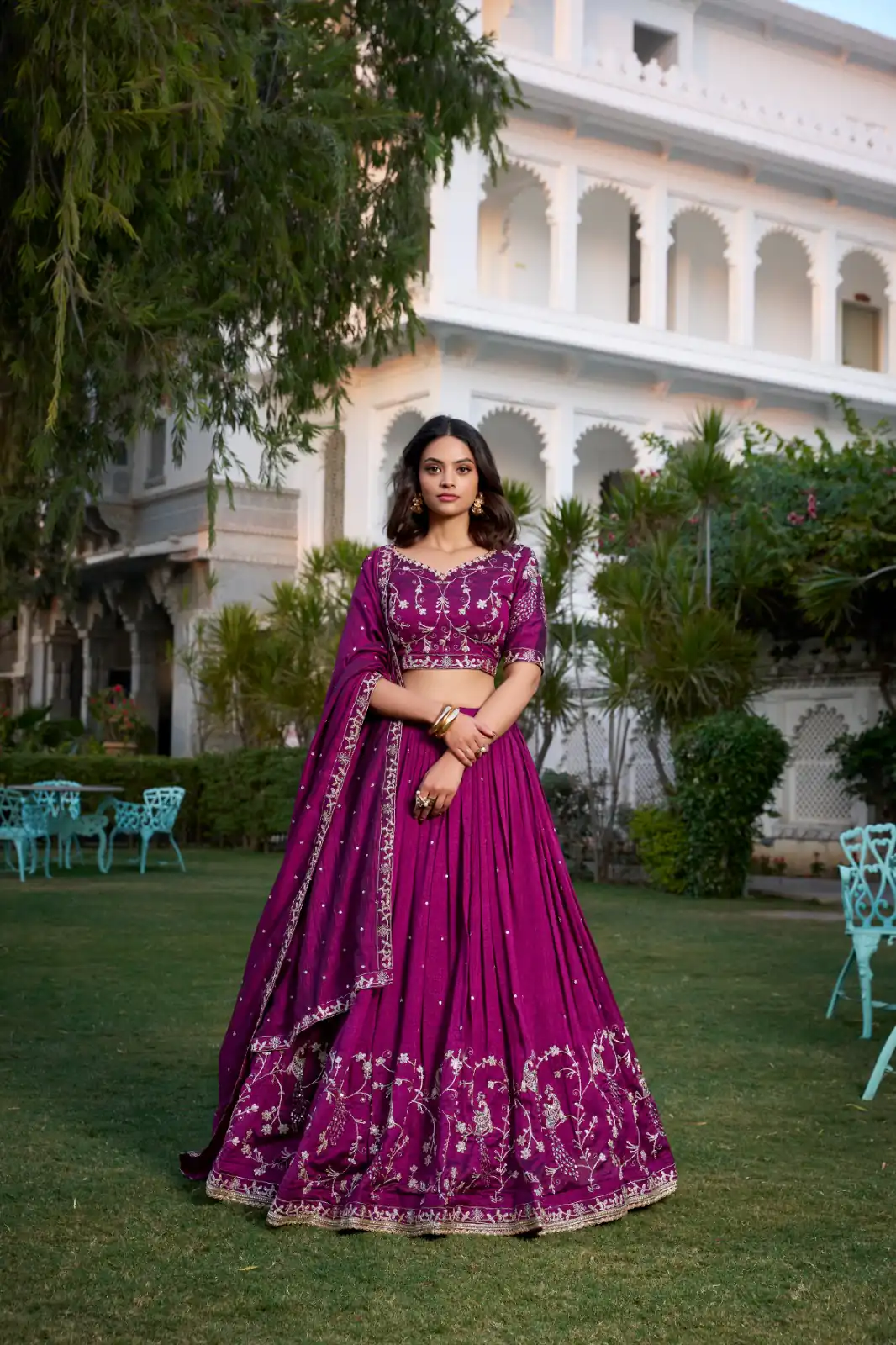 LNB 1404 Wine Vichitra Silk Sequins Work Embroidery Work Lehenga Choli Best Price ₹2999. Delivery 4-6 Working Days. Shop now. | Lehenga, Bollywood Lehenga, Creative Lehenga, Designer Lehenga, Embroidered Lehenga, Party Wear Lehenga