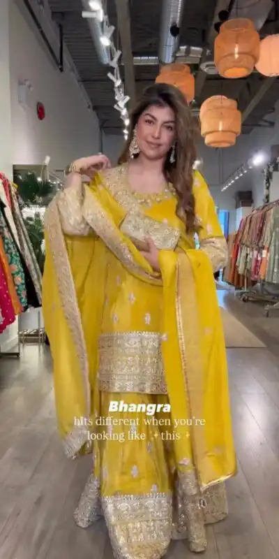 LG 2000 Yellow Chinon With Embroidery Work Salwar Suit . Wedding, Party, Festive, Events, Get it for ₹2099. Delivery 4-6 Working Days. Shop now. | Casual Suits, Jump Suits, Tops & Bottoms, Track Suits, Salwar suit, Creative suits, Designer Suits, Palazzo Suits, Party Wear Suits, Patiala Suits, Straight Suits, Trendy Wear
