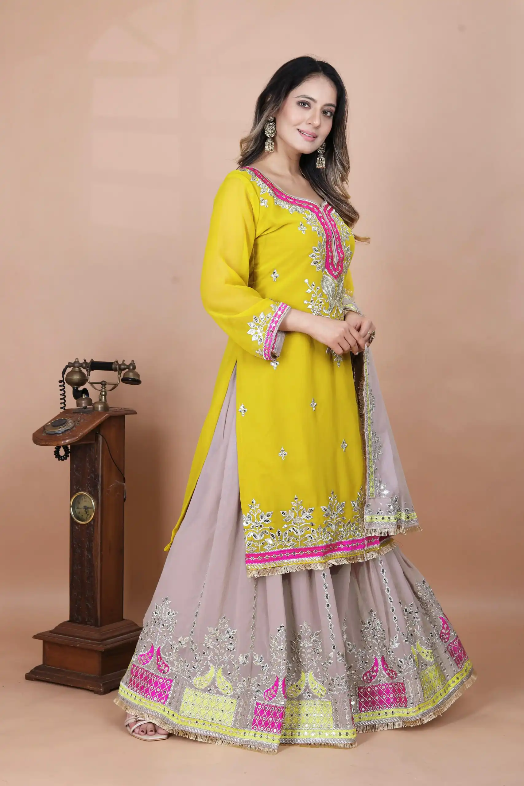 SRK 5260 Pink Faux Georgette With 5mm Embroidery Sequence Work Perfect for Wedding, Party, Karwa Chauth, Ethnic Day, Baisakhi Beast Price At 2149/- Only | Casual Suits, Jump Suits, Salwar suit, Creative suits, Designer Suits, Palazzo Suits, Party Wear Suits, Patiala Suits, Straight Suits