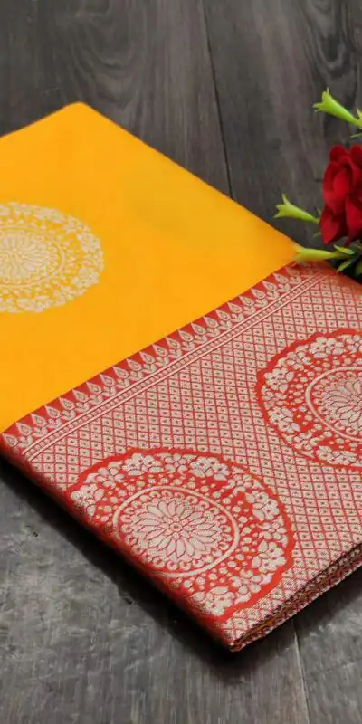 KP 3038 Yellow Soft Lichi Silk with Lace Border & Lace Work Saree . Special Price ₹1349. Delivery 4-6 Working Days. Shop now. | Designer Sarees, Embroidered Sarees, Sarees, Bollywood Sarees, Creative Sarees, Ethnic Saree, Modern Digital sarees, Party Wear Sarees