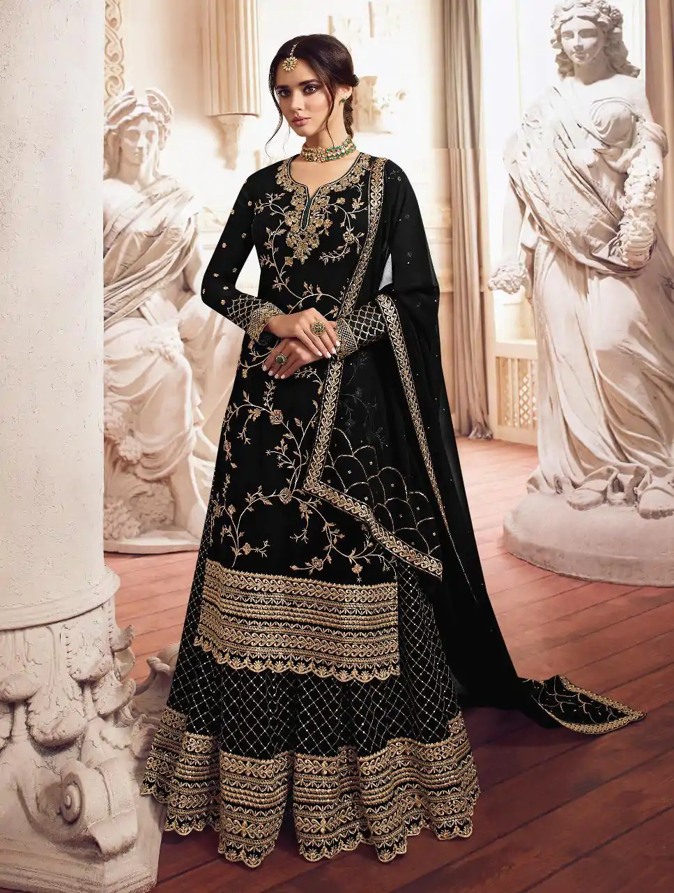 FC LT 4902 Black Georgette with Embroidery Work Salwar Suit . Affordable Price ₹2399. Delivery 4-6 Working Days. Shop now. | Jump Suits, Salwar suit, Casual Suits, Creative suits, Designer Suits, Palazzo Suits, Party Wear Suits, Patiala Suits, Straight Suits