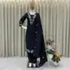 BE 385 Black Color Rayon Slub Cotton Embroidery Work Salwar Suit Casual, Wedding, Festive, Events . Expected Delivery  4-6 Working Days @1899/- only      | Jump Suits, Salwar suit, Casual Suits, Creative suits, Designer Suits, Palazzo Suits, Party Wear Suits, Patiala Suits, Straight Suits