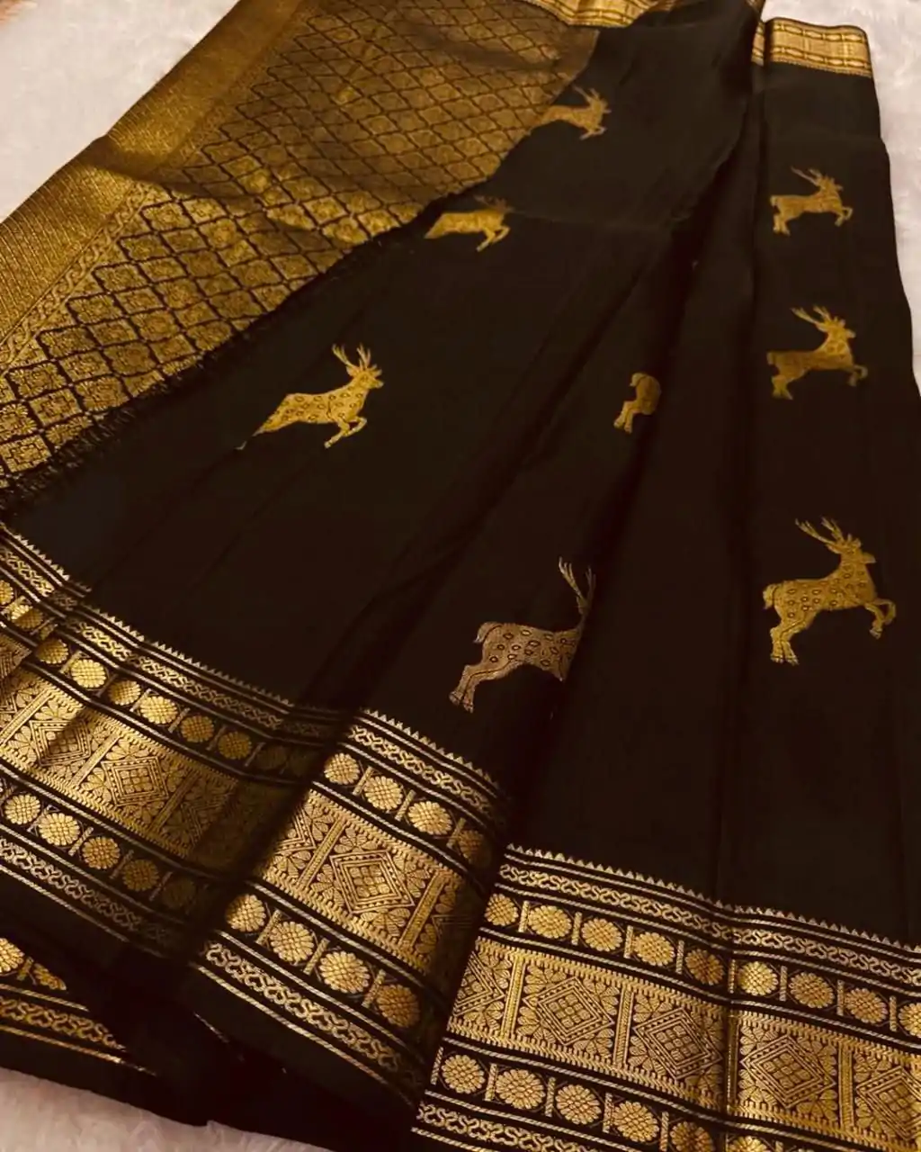 KPR 239 Black Soft Lichi Silk Saree Perfect for Wedding, Party, Haldi, Onam, Pooja – . Special Price ₹1499. Delivery 4-6 Working Days. Shop now. | Designer Sarees, Embroidered Sarees, Sarees, Bollywood Sarees, Creative Sarees, Ethnic Saree, Modern Digital sarees, Party Wear Sarees