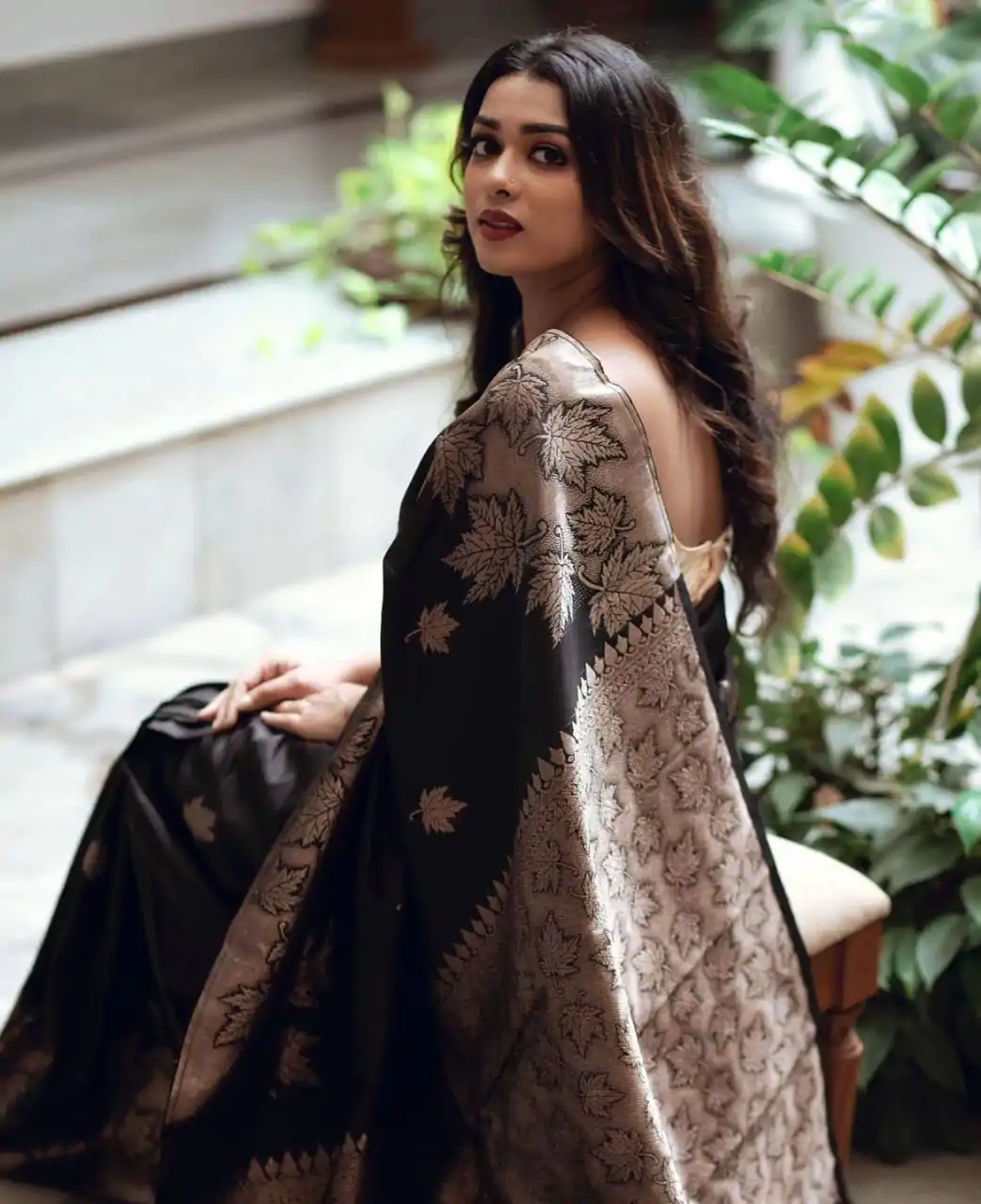 KPR 199 Black Color Soft Lichi Silk Saree with Lace Work & Lace Border. Get it for ₹1349. Delivery 4-6 Working Days. Shop now. | Designer Sarees, Embroidered Sarees, Sarees, Bollywood Sarees, Creative Sarees, Ethnic Saree, Modern Digital sarees, Party Wear Sarees