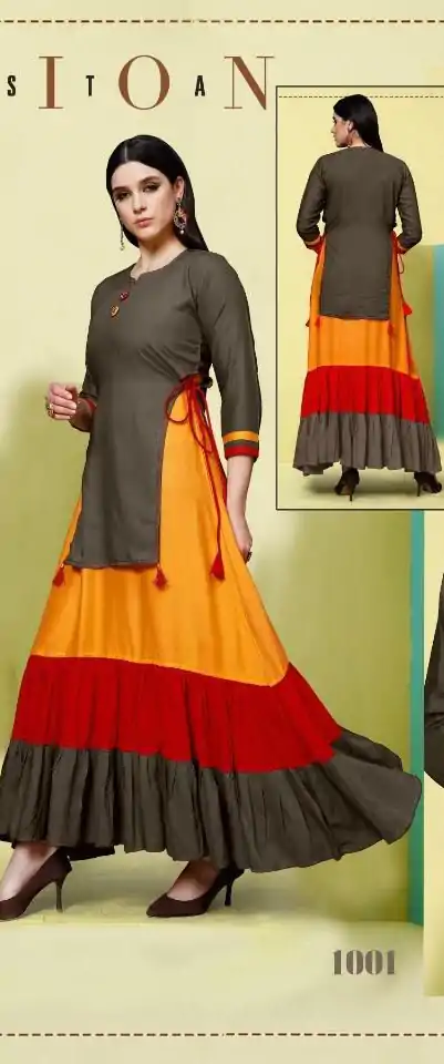 INLI Raas Brown in Color 14 kg Rayon Designer Work Gown . Wedding, Party, Festive, Events Available at ₹1499 only. Delivery 4-6 Working Days. Shop now. | Jump Suits, Salwar suit, Casual Suits, Creative suits, Designer Suits, Palazzo Suits, Party Wear Suits, Patiala Suits, Straight Suits
